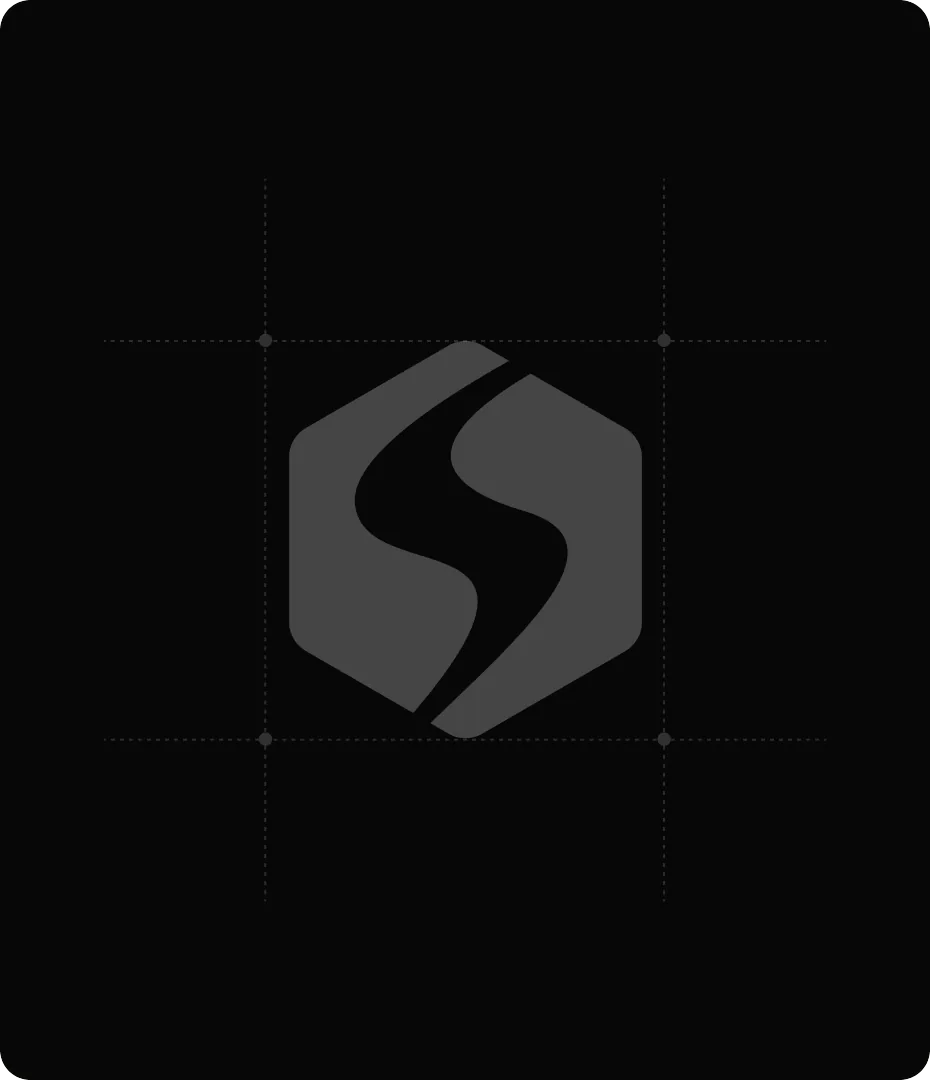The vivgrid hexagonal mark on dark